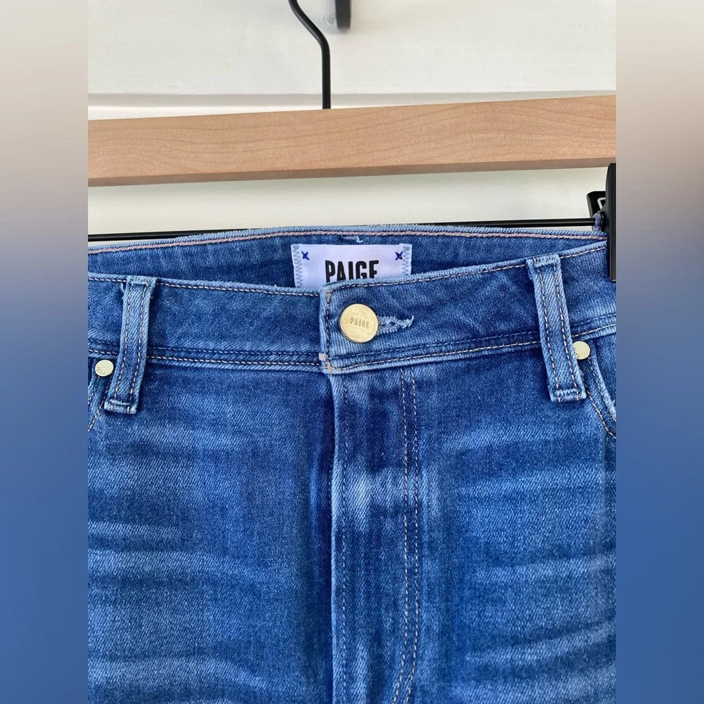 PAIGE | Cindy Ultra High-Rise Slim Ankle Jeans Size 32 - Picture 5 of 9